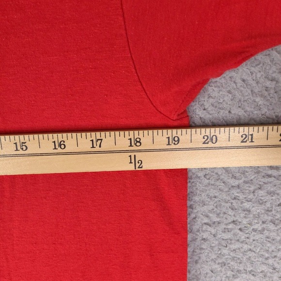 Vintage 1982 Electricians Excuse T-Shirt Mens Medium Red Single Stitch USA Made - Picture 13 of 16